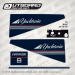 1986 Evinrude 8 hp Yachtwin decal set 0282713, 0282714, 028271, 0282716