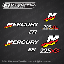 2000 Mercury Racing 225 XS decal set