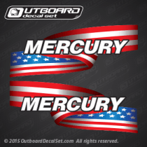 MERCURY U.S. FLAG decal set