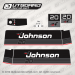1986 Johnson 20 hp decal set 0395901, 0396333, 0331491, 0331492, 0396175, 0396176, 0396177, 0396178