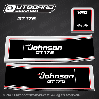 1989-1990 Johnson GT 175 decal set 0433145 175STL 
