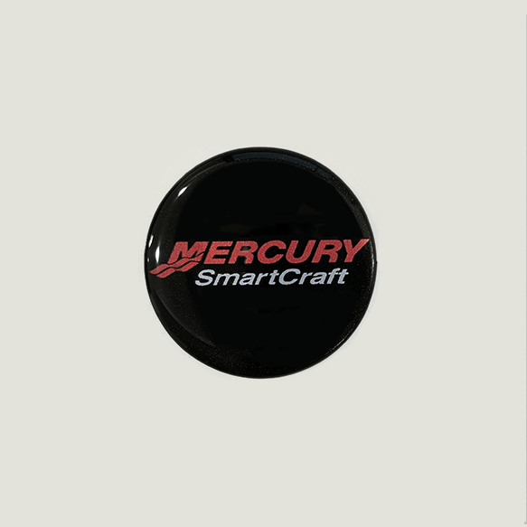 Mercury SmartCraft Round Gel Raised Emblem 37-883467, 883467, 2300553A, 37-877750 , 877750 