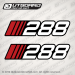 1991-1997 Stratos 288 Decal set