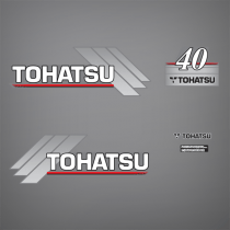 1996-2005 Tohatsu 40 hp decal set M40C 361S87801-0