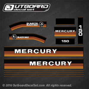 1984-1985 Mercury 150 hp decal set 13486A86 7620A4, 7620A22