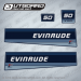1985 Evinrude 50 hp decal set 0282441, 0282572, 0282423, 0282424 