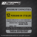 TIgé Boats Inc 21V Capacity Decal