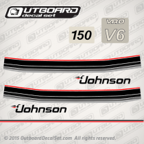1985 Johnson 150 hp VRO V6 decal set 0393951, 0329951, 0329960, 0394577