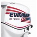 2004-2008 Evinrude 250 hp H.O. E-TEC Flag Decal Set White engine covers