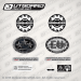  2004, 2005, 2006, 2007, 2008, 2009, 2010, 2011, 2012, 2013, 2014 Evinrude OMC decal kit