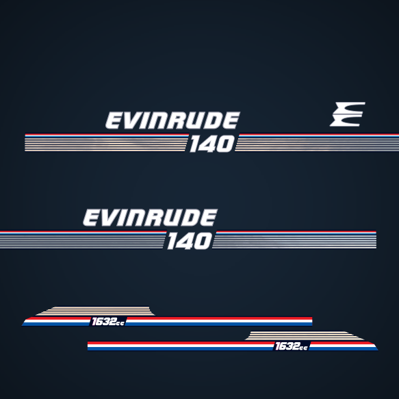 1978 Evinrude 140 hp  decal set