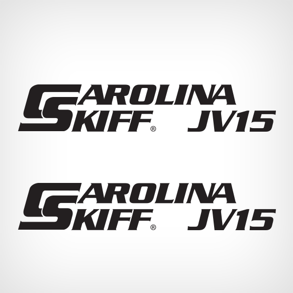 Carolina Skiff JV15 Decals Set - Black