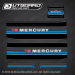 1980-1982 Mercury 18 hp decal set