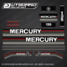 1989 1990 Mercury 135 hp Black Max decal set