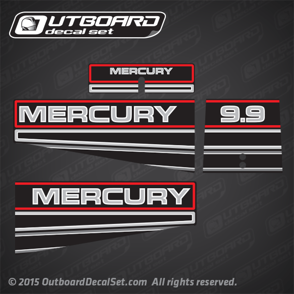 1994-1995 Mercury 9.9 hp decal set 12836A94