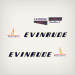 1955 Evinrude Aquasonic Fastwin 15 hp decal set new