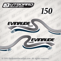 1999 Evinrude 150 hp Ficht Fuel Injection decal set white models, 0285267, 0285268, 0285266, 0285265,