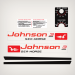 1960 Johnson 3 hp decal set 0377894 JW-13 JWL-13