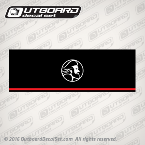 Mercury God Black Decal 6X2