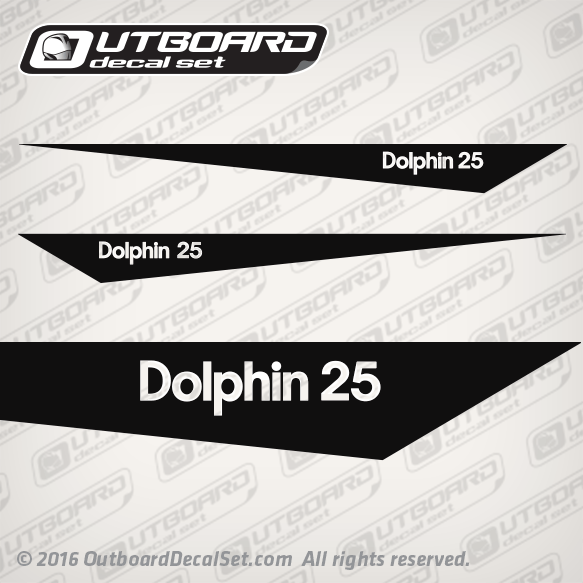 Grady White Dolphin 25 decal set