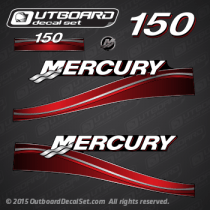 2004 2005 MERCURY Outboards 150 hp decal set Red 854294A04