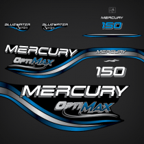 1999 Mercury 150 hp optimax bluewater series outboard 854294A99 DECAL SET (BLACK 150 XL/CXL - BLUEWATER) 1150473VD 1150473VE 1150473VS 1150473VT 1150483VD 1150484VD 7150473HD 7150473HE 7150473HS 7150473HT 7150483HD 7150483HE 7150484HD 852552T3 852552A3 85