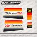 1978 Johnson 200 hp V6 decal set 0389392, 0389391