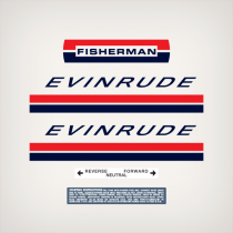 1969 Evinrude 6 hp Fisherman decal set 0279100