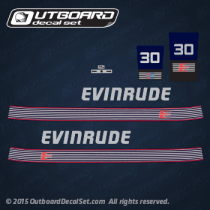1989 1990 1991 Evinrude 30 hp decal set (Outboards)