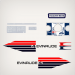 1973 Evinrude 4 hp Lightwin decal set