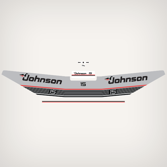 1987-1988 Johnson 15 hp decal set 0398974