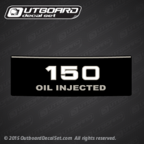 1986 1987 1988 MERCURY 150 hp Oil Injected rear decal 
