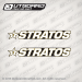 1999-2000 Stratos 1 Star decal set SMALL 6 inches long