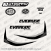 2011, 2012, 2013, 2014 Evinrude 30 hp E-TEC decal set White Models 0216398, 0216456, 0216457, 0216459, 0215558, 0215774, 0285824