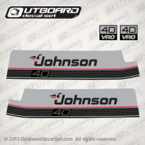 1987-1988 Johnson outboard 40 hp decal set 