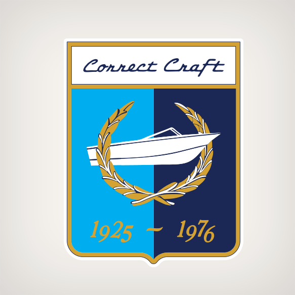 NEW* 1925-1975 Correct Craft Decal Old Boats