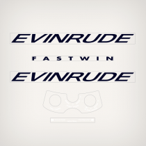 1961 Evinrude 18 hp Fastwin decal set 15034,15035