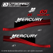 1999-2006 Mercury 65 hp JET decal set Red 826327A00