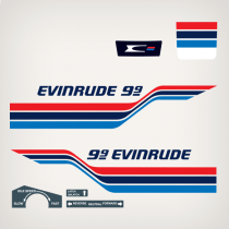 1977 Evinrude 9.9 hp, 10 hp decal set