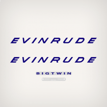 1961 Evinrude 40 hp Bigtwin decal set