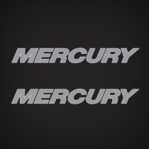 2013-2018 Mercury letters Domed Decal set 8M0024862