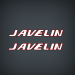 2000-2001 Javelin logo console Decal Set
