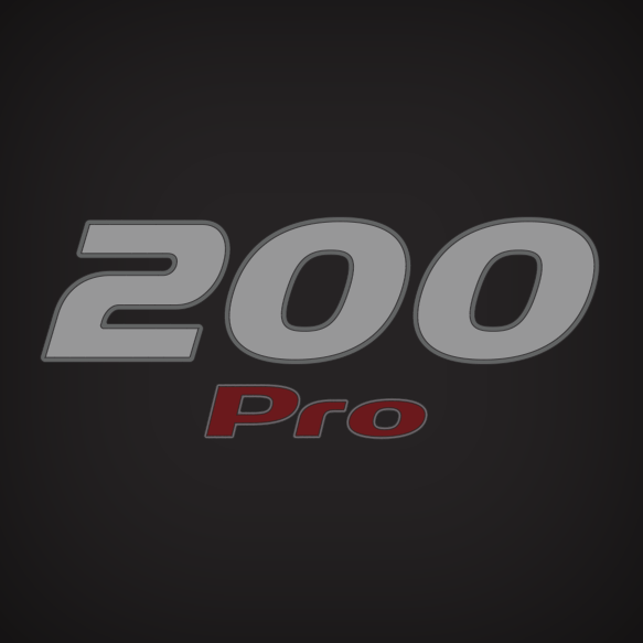 2014 Mercury "200 Pro" Rear Domed Decal Set 8M0088740