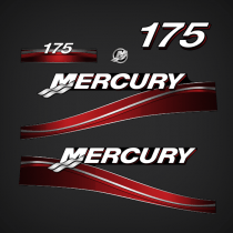 2004-2005 MERCURY 175 hp decal set Red 879756A04