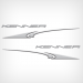 2000-2005 Kenner lettering and graphic Outline decal 130083