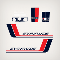 1972 Evinrude 25 hp Sportster decal set