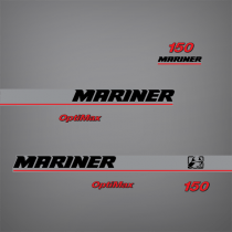 2001 Mariner 150 Hp Optimax Decal Set