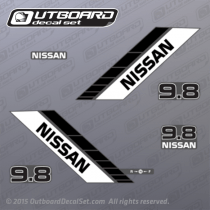 1990 1991 1992 1993 1994 1995 1996 1997 1998 1999  Nissan 9.8 hp Outboard decals