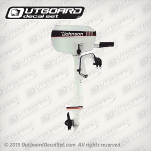 1991 Johnson 4.0 hp decal set 0434683