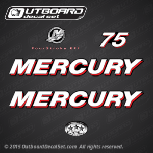 2006 mercury 75 hp 4S EFI 804855A06 decal set (Outboards)
